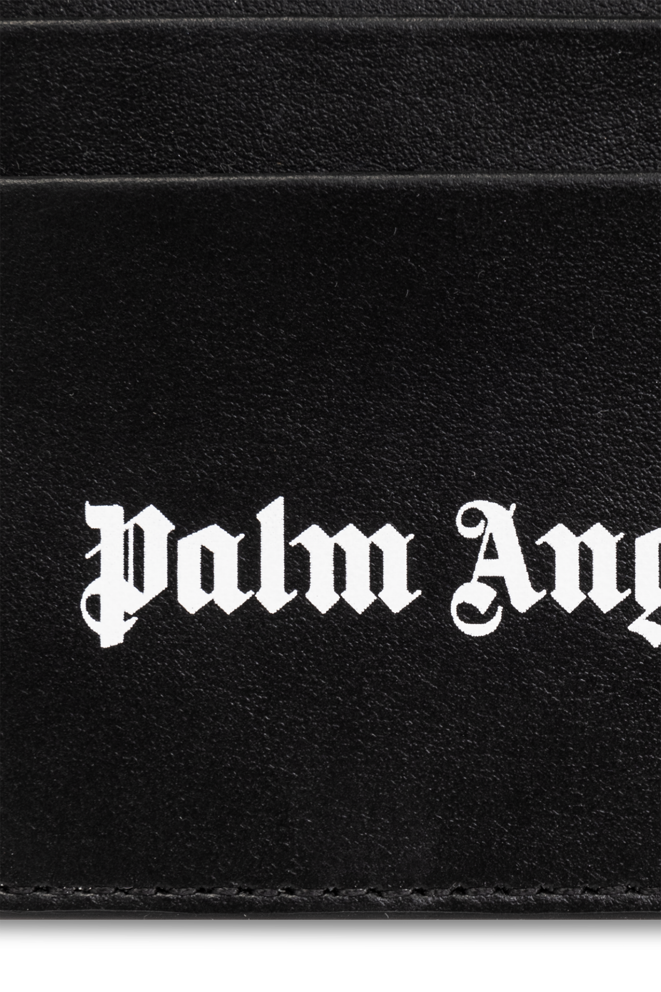 Black Card case with logo Palm Angels